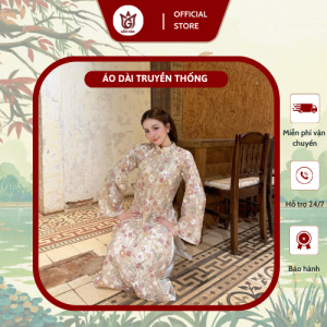 Áo dài tơ hoa nhí
