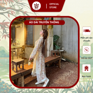 Áo dài tơ hoa nhí