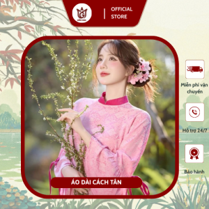 Áo Dài Lụa Đào Phai