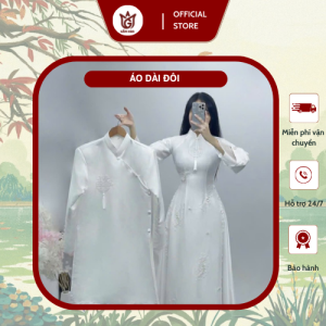 Cặp Áo Dài Cưới Bạch Ngân Chi Cao Cấp