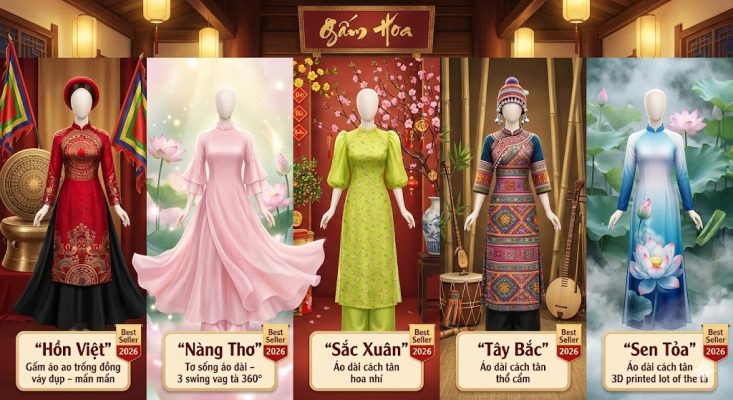 Các kiểu mẫu áo dài cách tân múa nghệ thuật