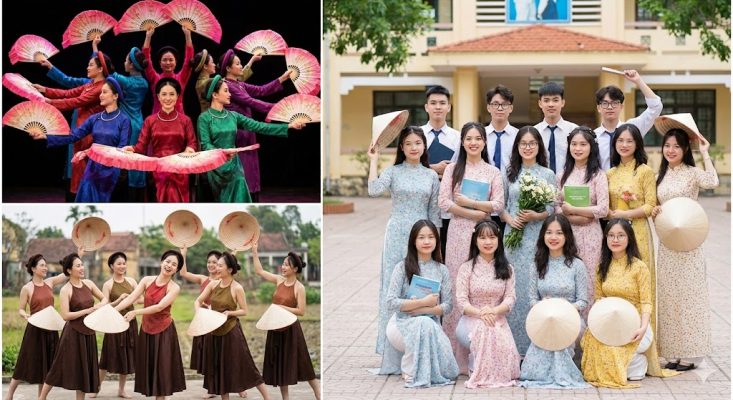 Các mẫu áo dài cách tân múa văn nghệ phù hợp từng bài diễn