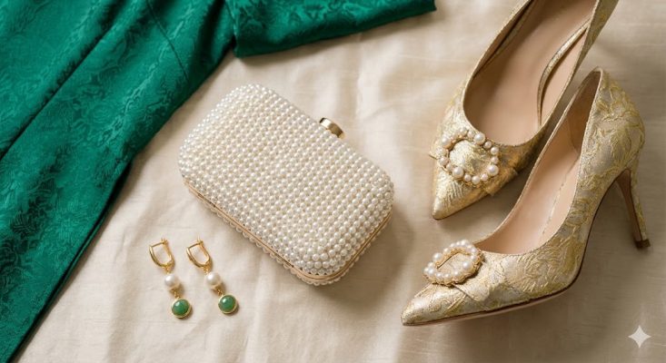 Gợi ý phụ kiện kèm với áo dài cách tân dự tiệc cưới