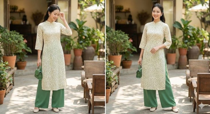 Phối quần theo màu họa tiết