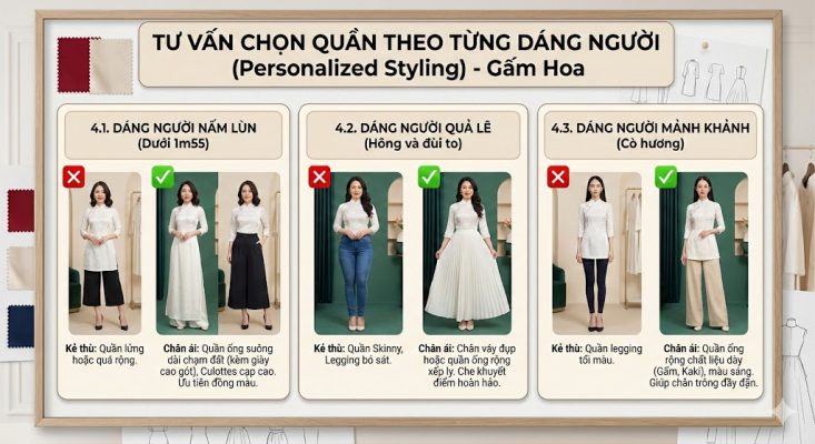 Tư vấn chọn quần theo dáng người